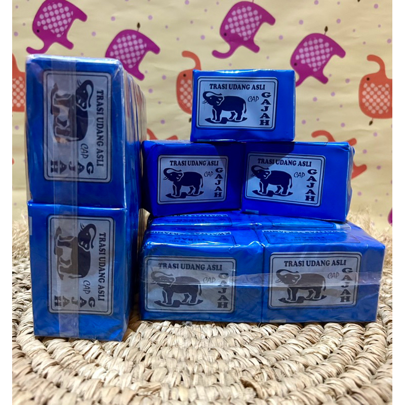 

Trasi Udang Asli cap Gajah 100 gr Pack (isi 10) Asli Tuban