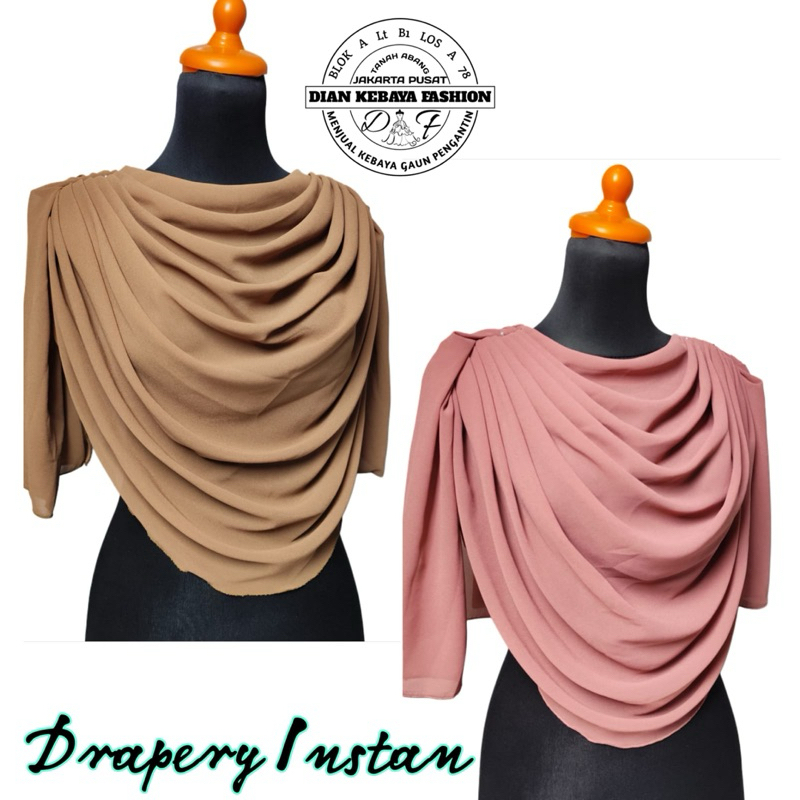 Drapery Hijab Instan / Set Hijab Instan / Drapery Instan / Hijab Instan Malaysia.