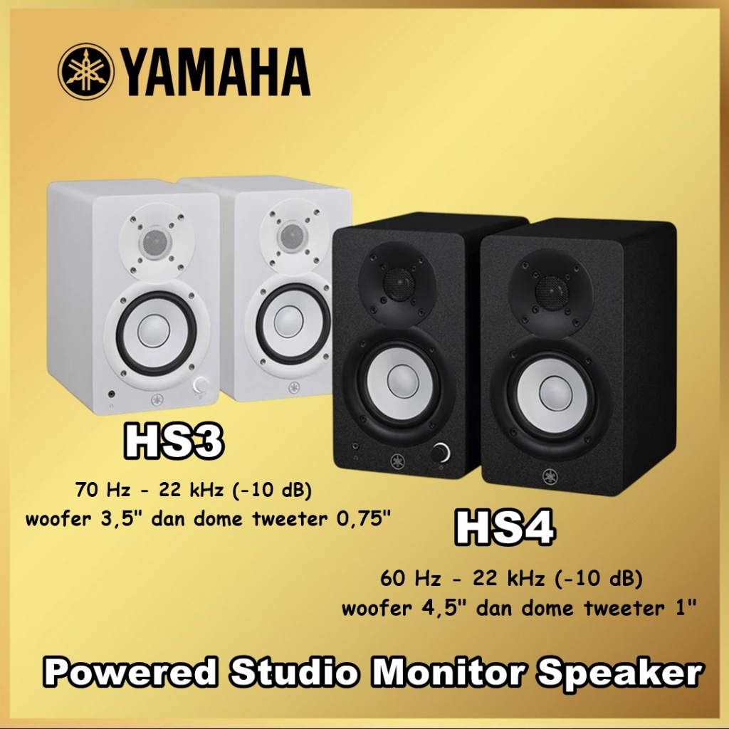 Yamaha HS3 / HS4 Powered Studio Monitor Speaker HS 3 / HS 4