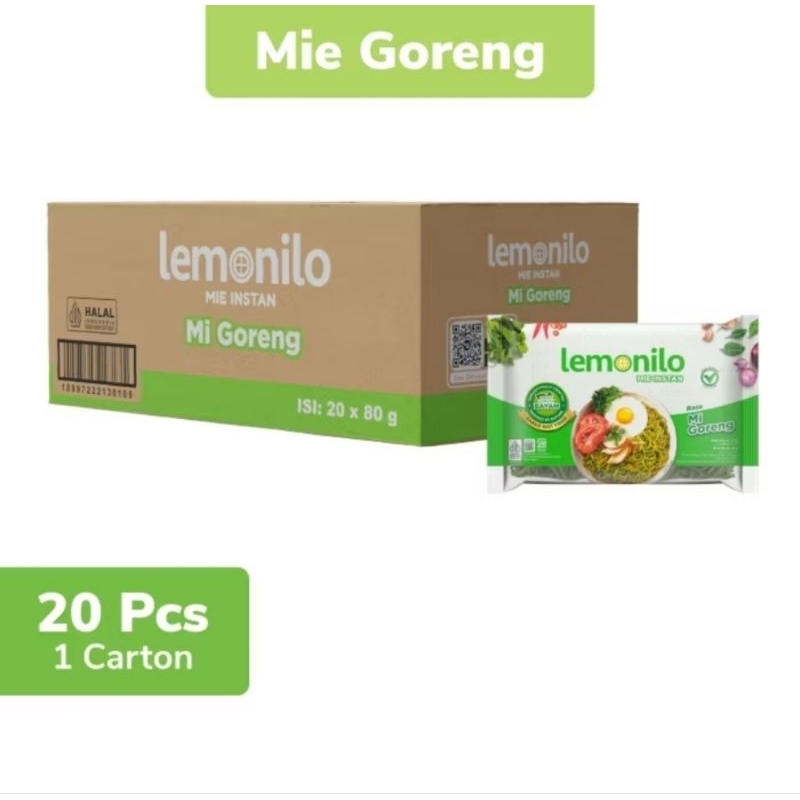

Lemonilo Mie Instan Rasa Mie Goreng Kemasan Perduz Isi 20 pcs