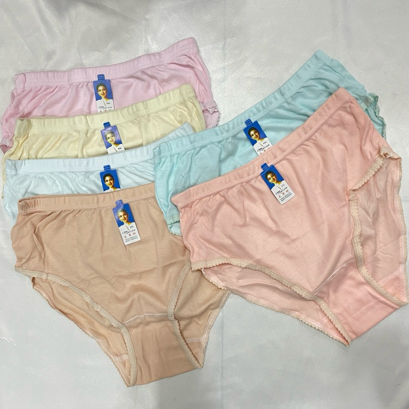 (PAKET 6PCS) CELANA DALAM WANITA POLOS MELINA CD MELINA PEREMPUAN MURAH