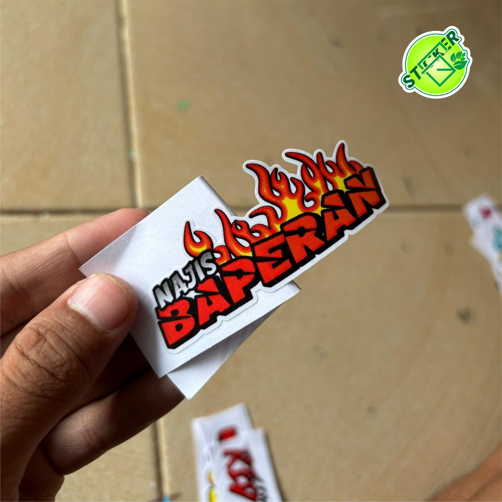 

STIKER SATUAN PRINTCUT NAJIS BAPERAN TINGGAL TEMPEL