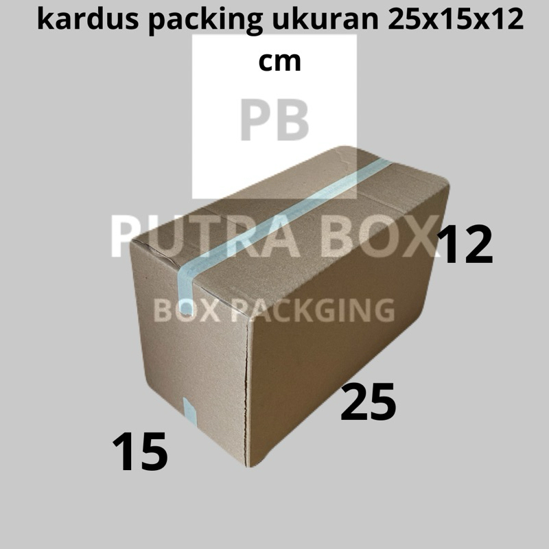 

Kardus packing ukuran 25x15x12 cm
