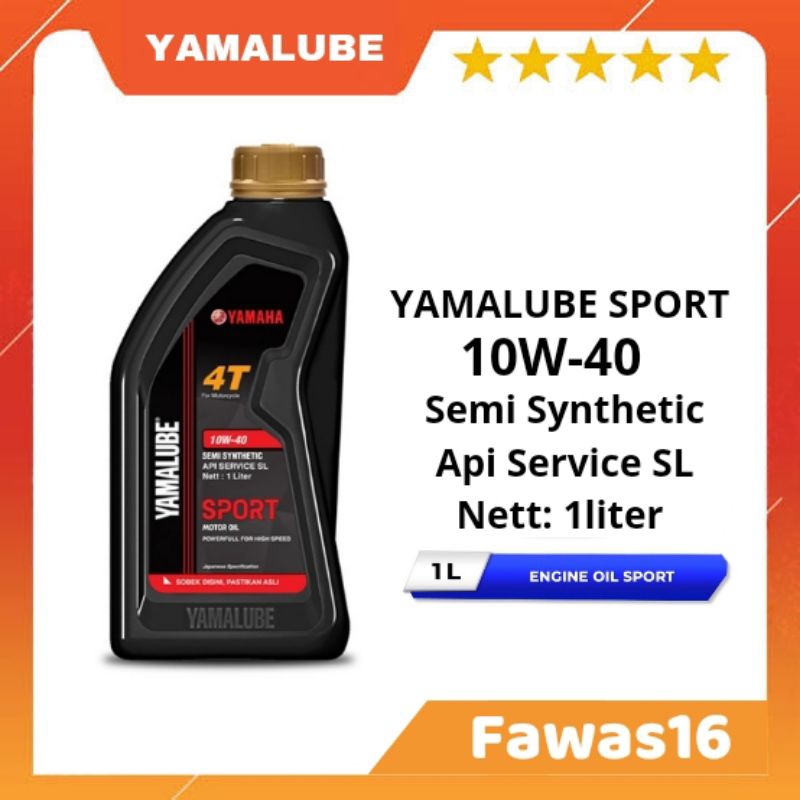 oli Yamalube sport black 1liter oil Yamaha vixion