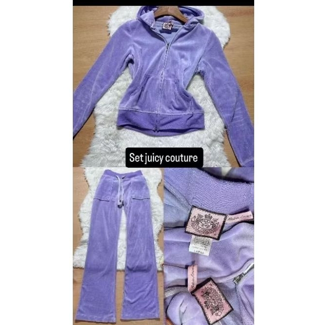 Set setelan Juicy Couture Hoodie dan Celana Panjang