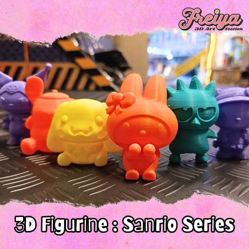 

Paket Melukis Patung 3D Figurine : Sanrio / Hellokitty/ My Melody/ Kuromi