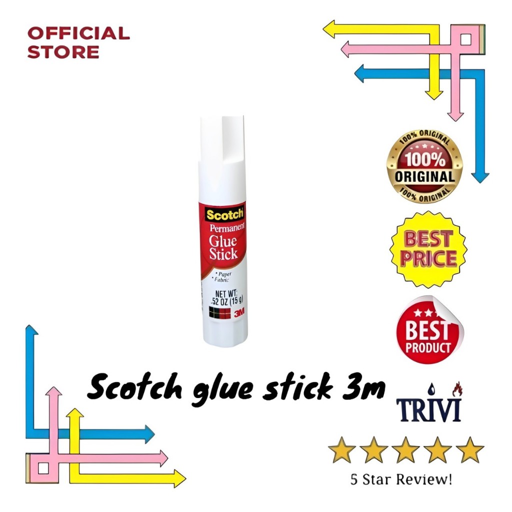 

Lem kertas non toxic acid free 3m, scotch glue stick.