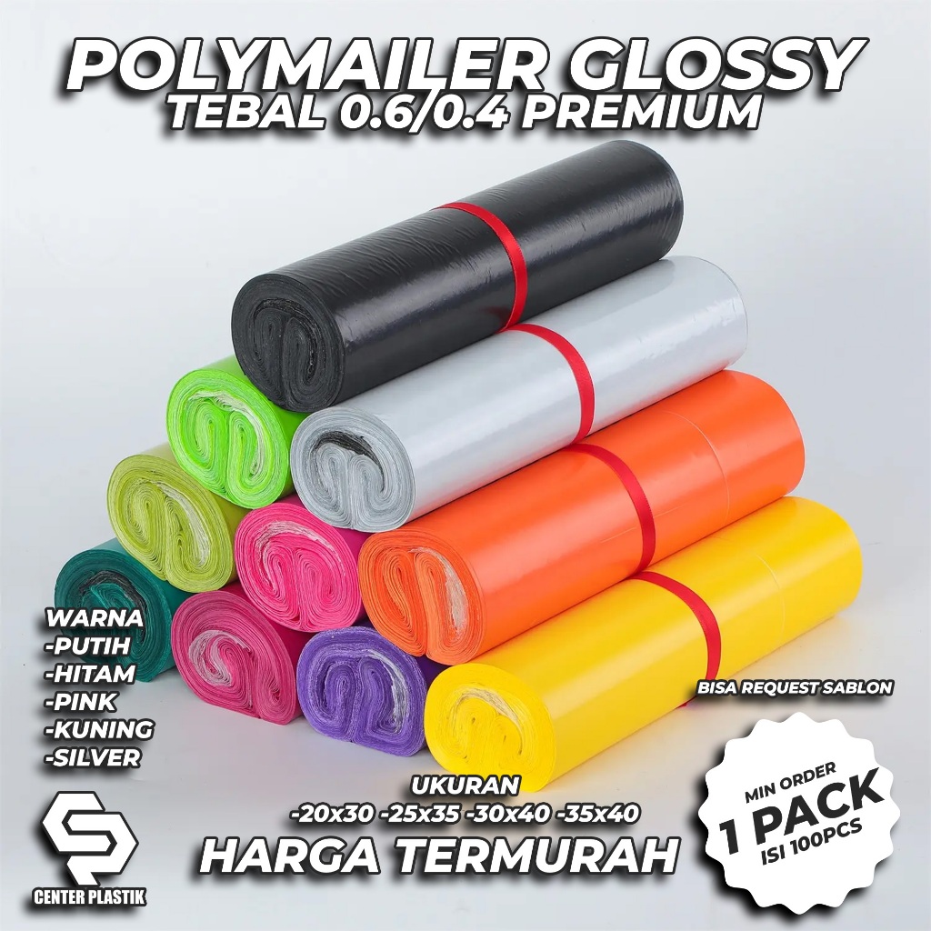 Plastik Polymailer Tebal Premium 100pcs Murah Plastik Packing