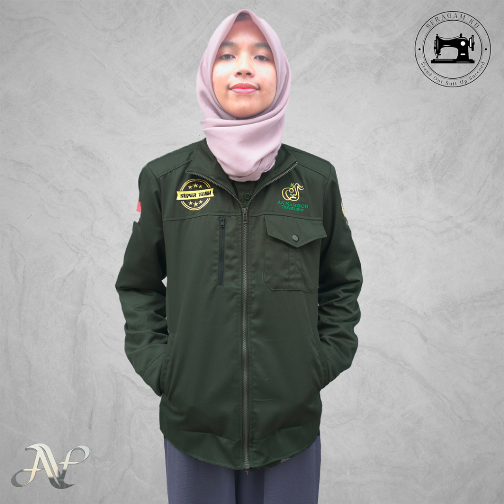 Jaket Custom Bordir Jaket Custom Logo minimal 6 pcs Bebas Custom Bordir Logo