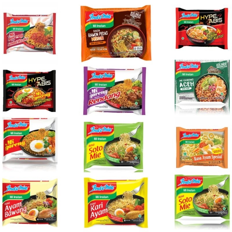 

BUNDLING 10PCS INDOMIE ALL VARIAN TERLENGKAP