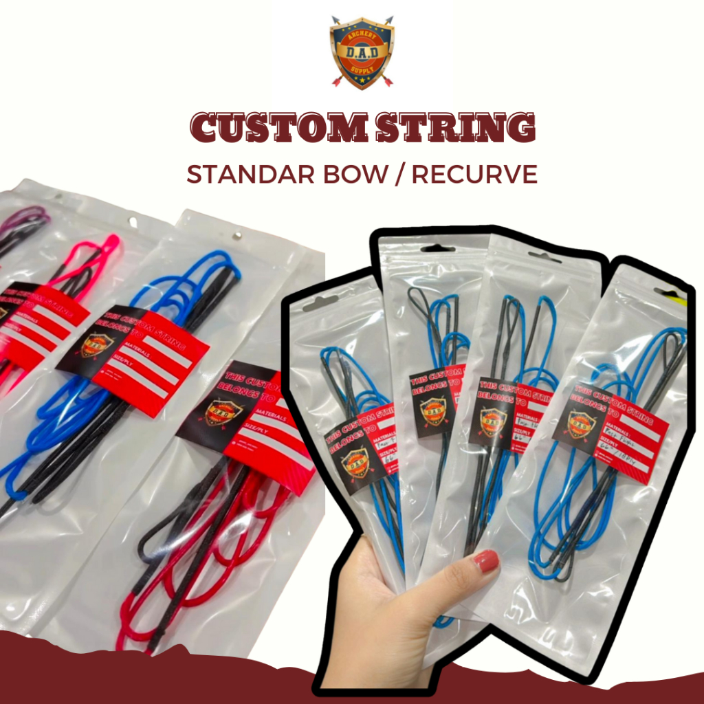 CUSTOM STRING BUSUR STANDAR / RECURVE ARCHERY / STRING PANAHAN BCY 452X / MERCURY / FF / SPECTRA / X