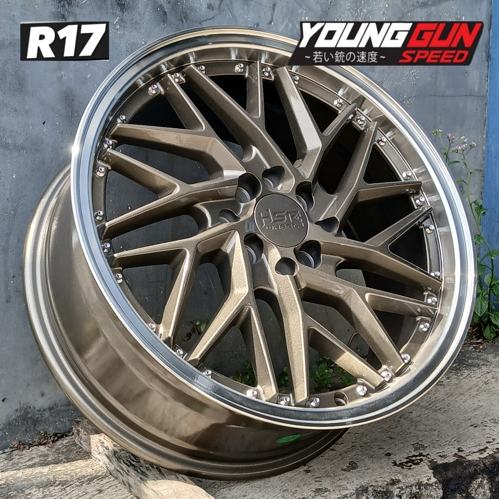 Velg mobil racing ring 17 untuk corolla  brio agya calya sigra pelek hsr sepulu r17 baru