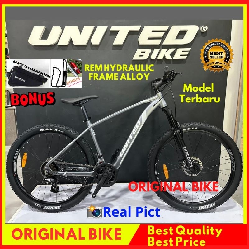 SEPEDA MTB 27.5 UNITED MONANZA 4.3 Terbaru Rem hydraulic