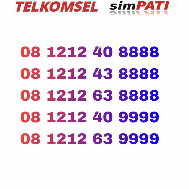 nomor cantik Telkomsel 8888 - nomor cantik simpati 8888 9999