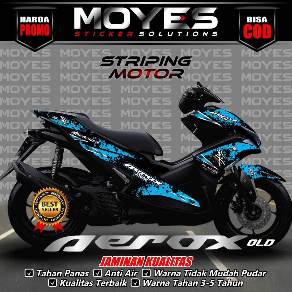 Striping Aerox 155 Old - Decal Aerox 155 Old - Stiker Aerox 155 Old Hayabusa