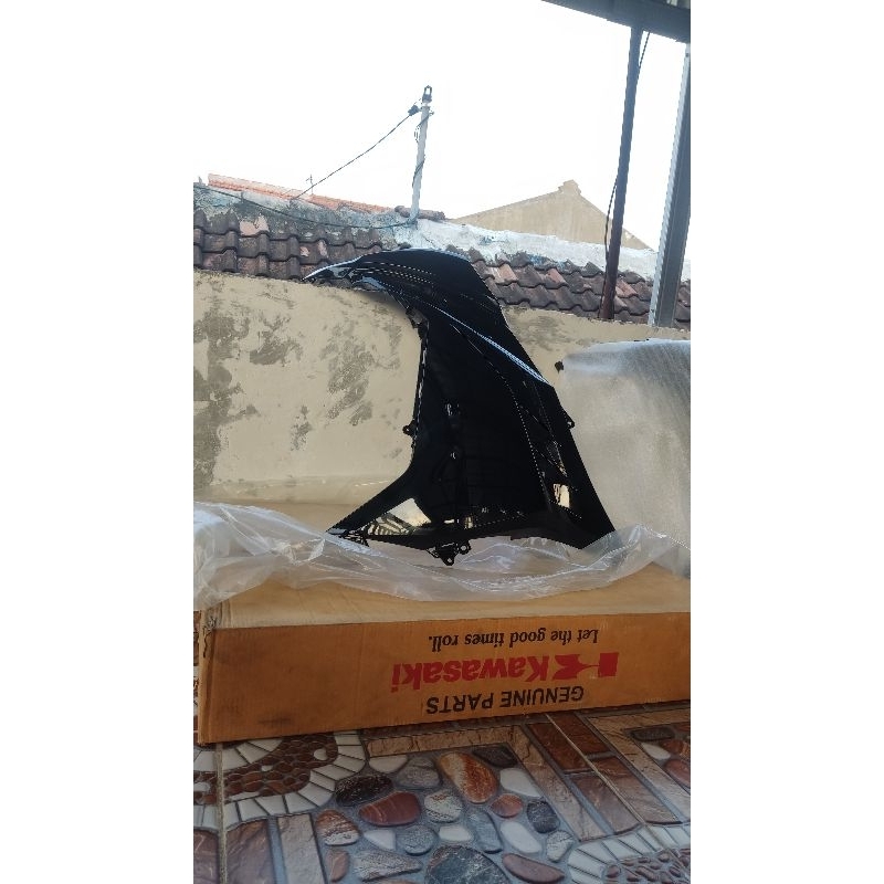 fairing kiri hitam glosy kawasaki ninja 250fi