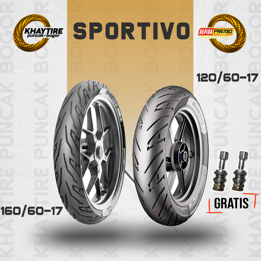 Paket Ban Motor Sport ASPIRA PREMIO SPORTIVO 120/60 - 160/60 Ring 17 Tubeless