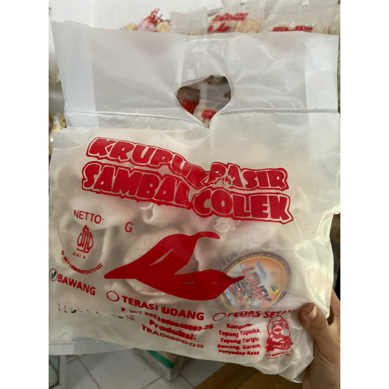 

Kerupuk Goreng Pasir Sambal Colek Rasa Bawang Berat 570 Gram