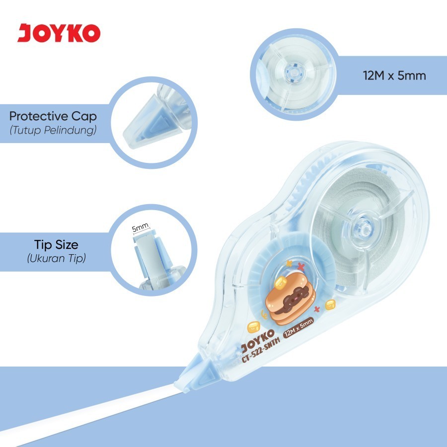 

Pita Koreksi Correction Tape Joyko CT-522 Snack Time