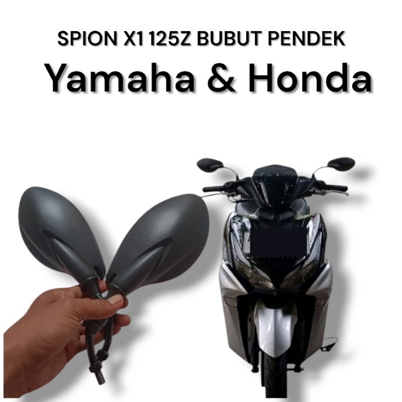 Spion Bubutan Plat KT Spion Bubut Yamaha 125z Spion Bubut Pendek Original Yamaha Spion Yamaha X1 125