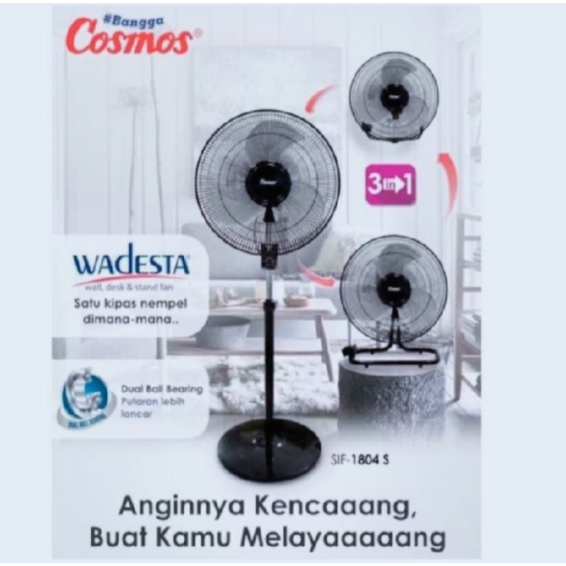 Cosmos kipas angin 18inch 3in1 SIF-1804 /Kipas cosmos berdiri / SIF 1804