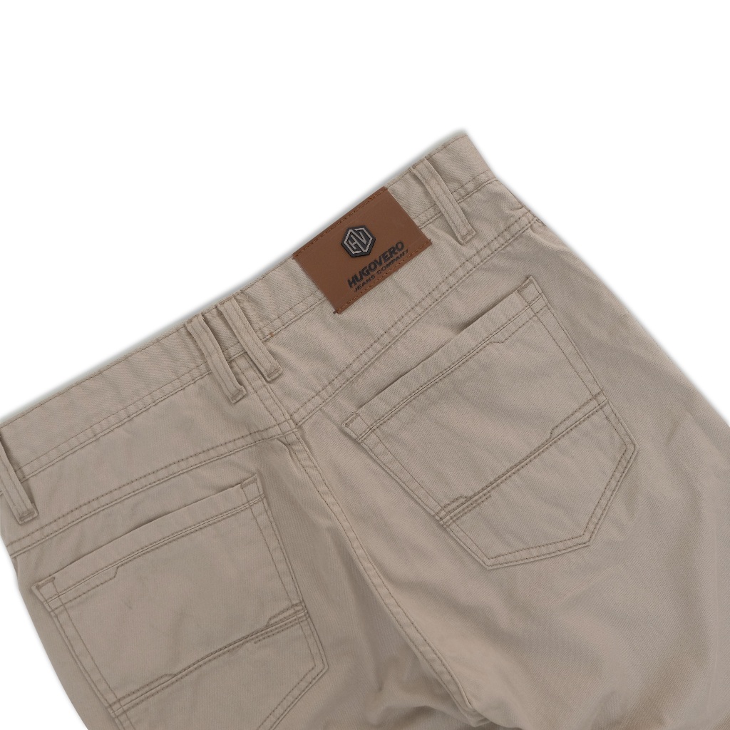 Hugovero Celana Panjang Non Stretch Jeans Chinos Stronos Man Long Pants