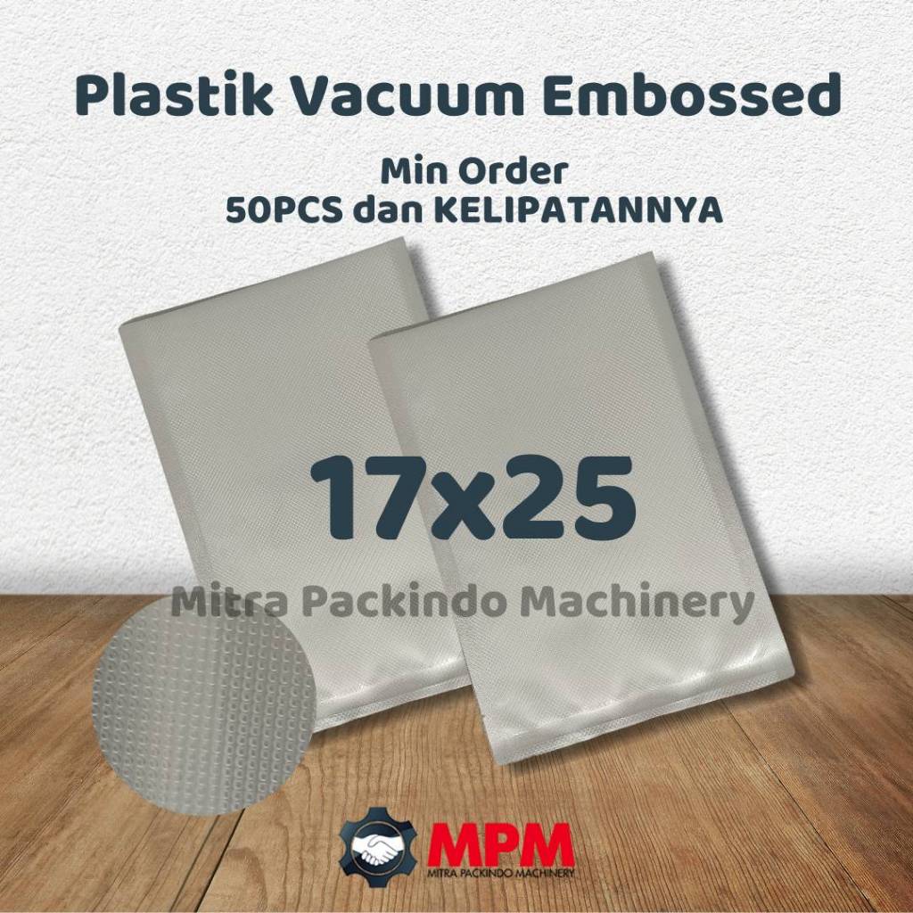 Plastik Vacuum 17x25 cm / Vacum / Vakum EMBOSSED EMBOSS