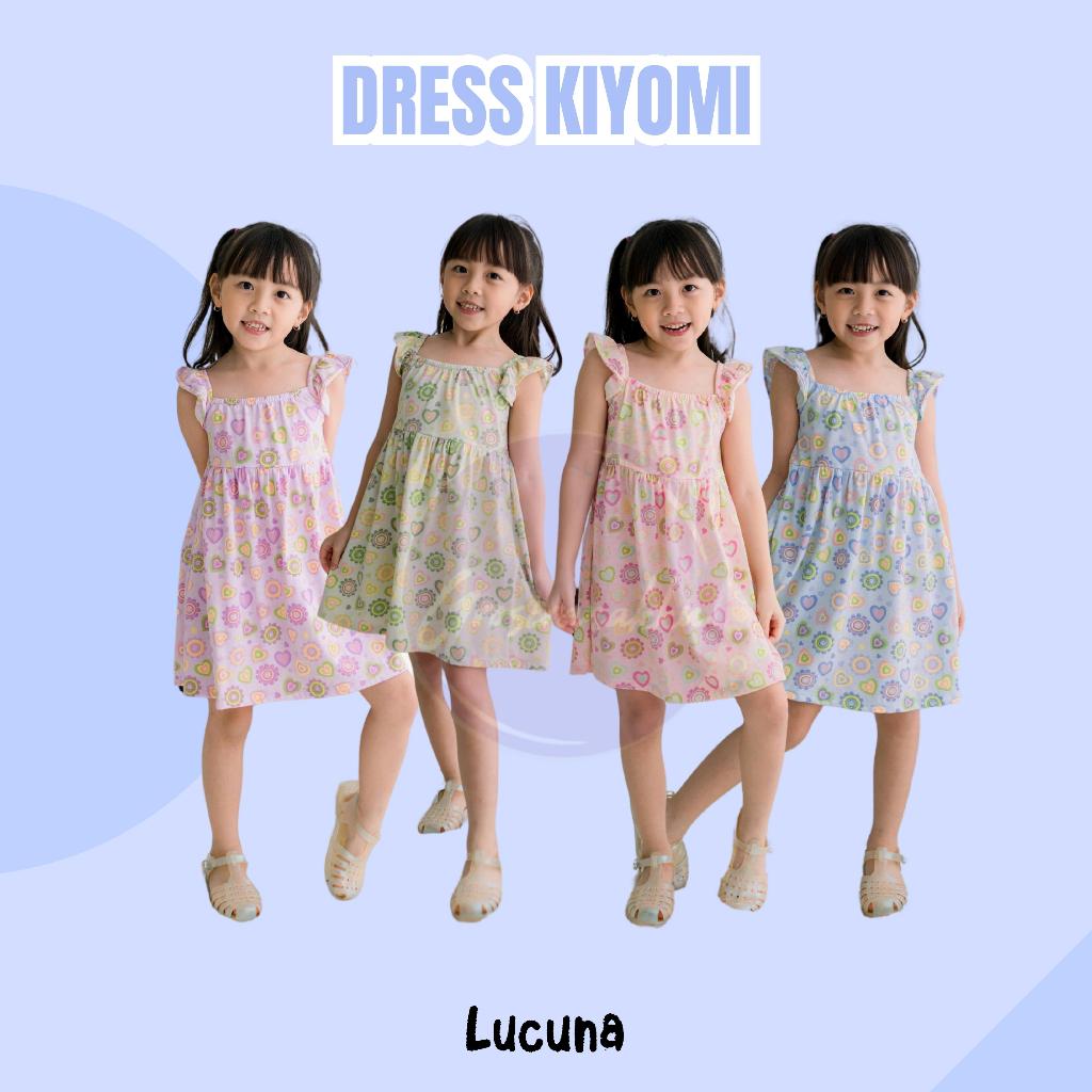Lucuna Kiyomi - Dress Anak Perempuan [Size 1-5 Tahun] Baju Anak Cewek