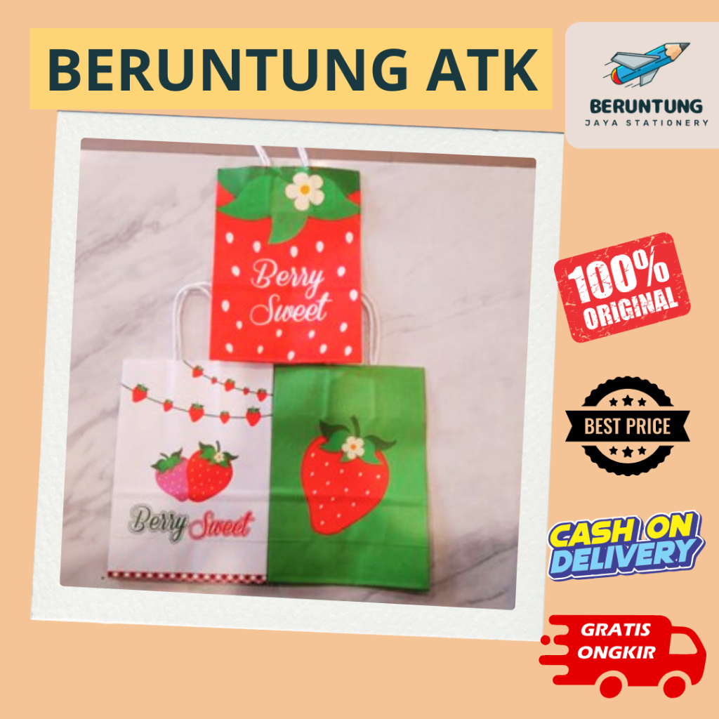 

Paper Bag Berry Sweet Size M