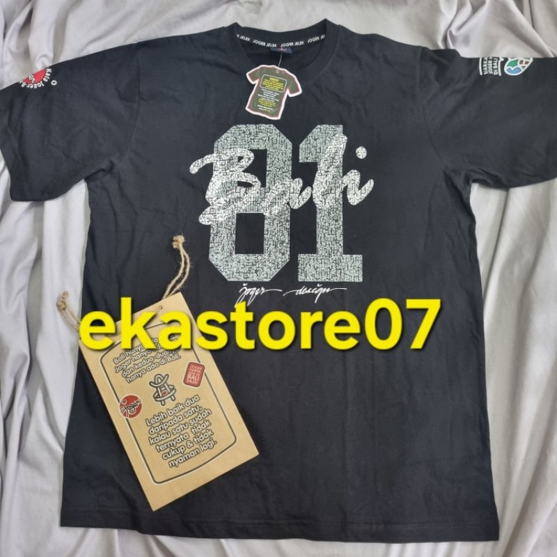 Kaos Joger Bali Original Hitam 2 Pendek