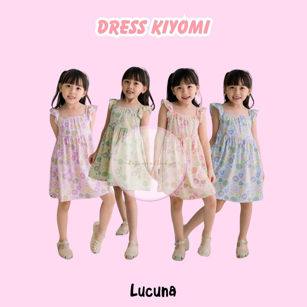 Lucuna Kiyomi - Dress Anak Perempuan [Size 1-5 Th] Baju Anak Cewek