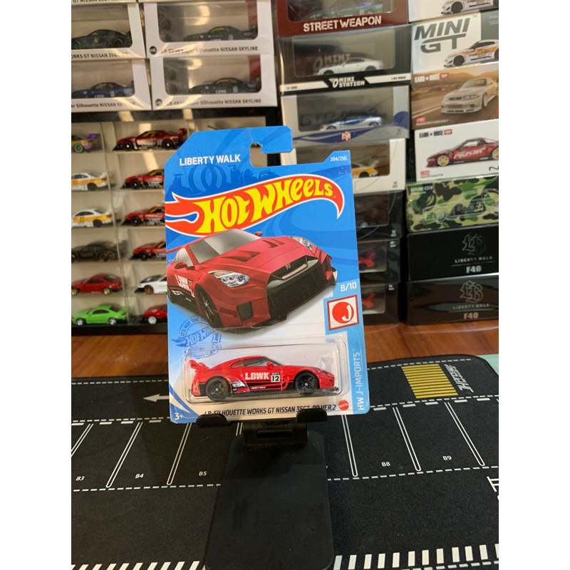 HOTWHEELS LB SILHOUETTE WORKS GT Nissan R35 Ver2 LBWK merah