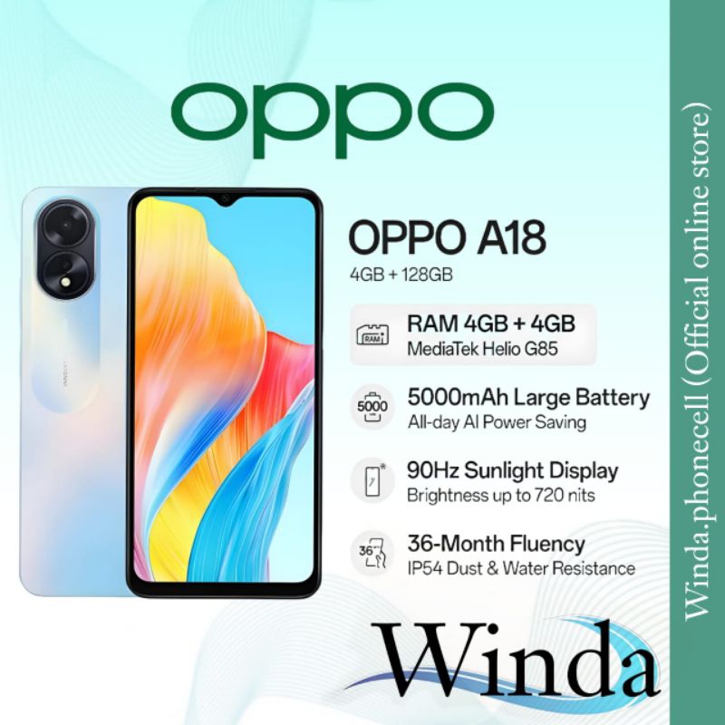 OPPO A18 Ram 4/128