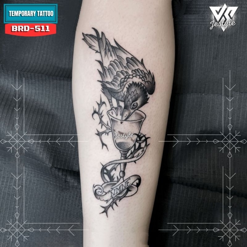 [BRD-511] Tato Temporer Temporary Tattoo Burung