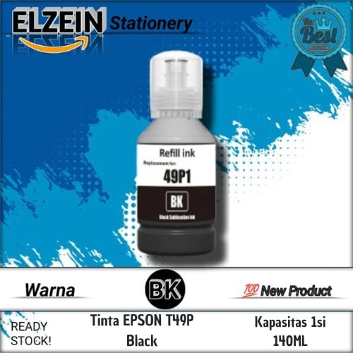 Tinta Epson T49P E49P Black Sublimation Printer Epson SureColor SC-F130, SC-F140, SC-F530, SC-F531, 