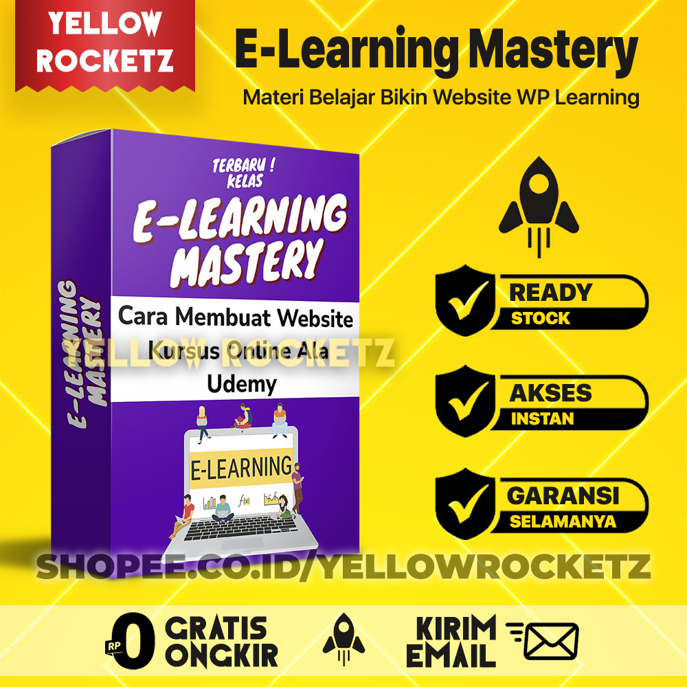 E-LEARNING MASTERY - Rahasia Buat Website Kelas Online Learning Management System Profesional