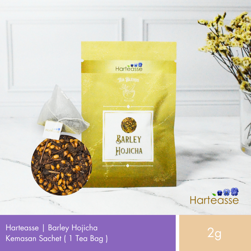 

Harteasse | Barley Hojicha | Teh Hijau Panggang dengan Barley | Kemasan Sachet | 1 Tea Bag (2gr)