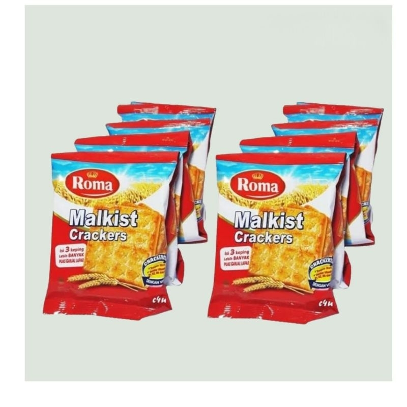 

ROMA CRACKERS MALKIST PCK 14/21G (1 RENTENG ISI 10 PCS)