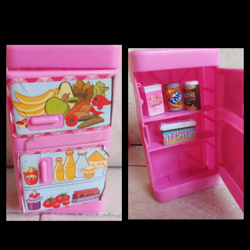 [preloved] Mainan anak - Kulkas & isinya