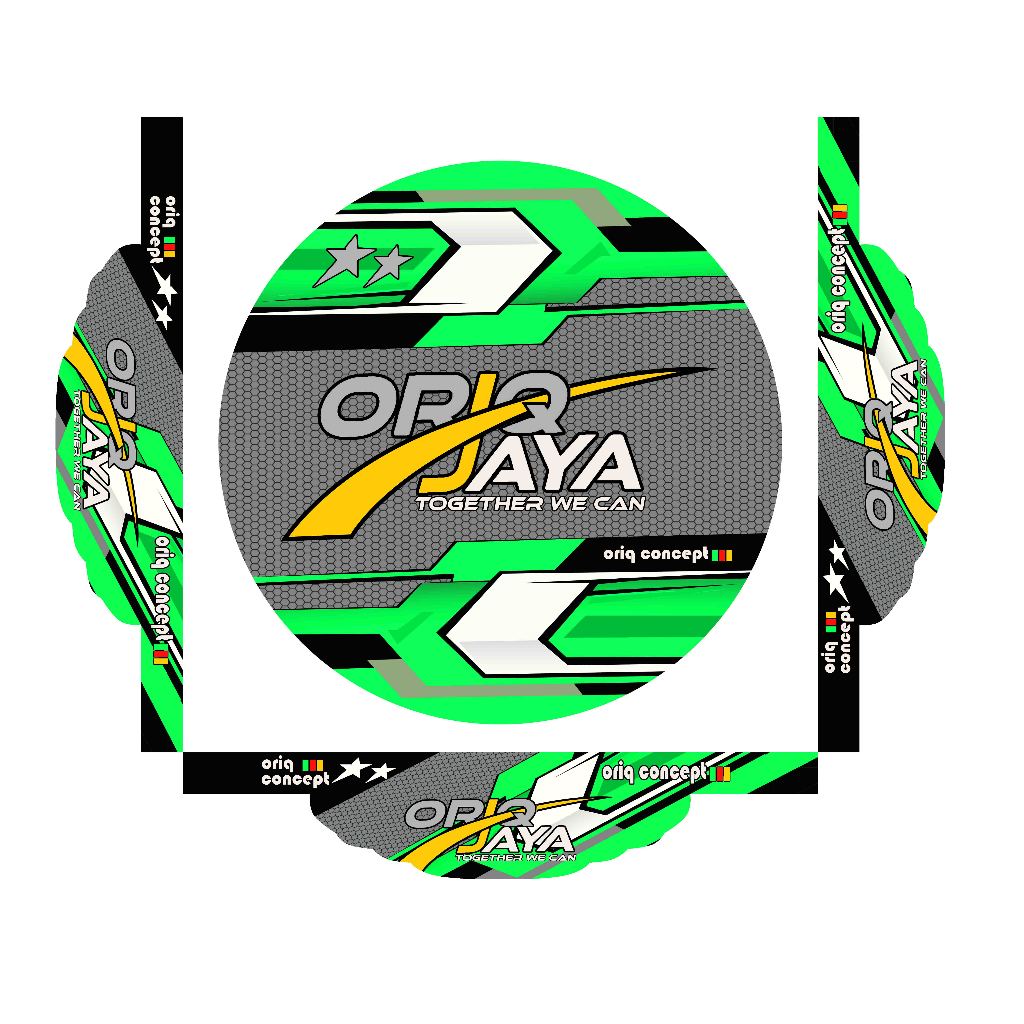 STIKER DECAL TEBOK MURAI ORIQ JAYA UNTUK TEBOK PVC