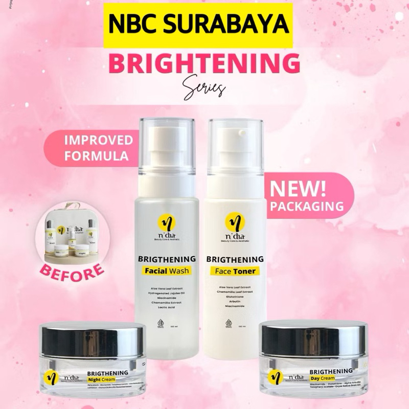 NBC paket brightening / NBC skincare / Ndia beautycare / NBC / NBC brightening / cream brightening