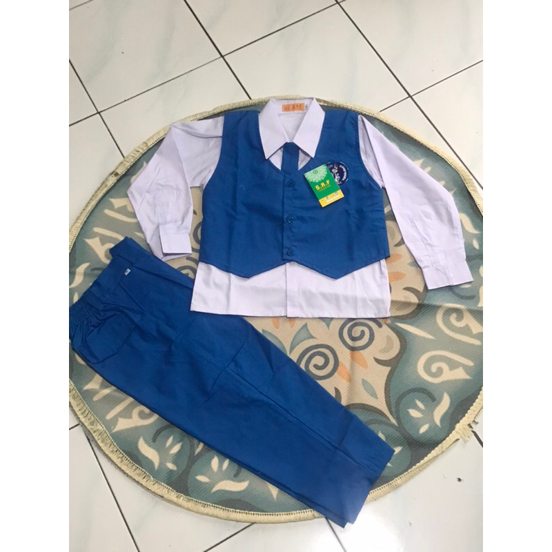 Seragam TK PGRI seragam TK Nasional biru putih panjang celana panjang