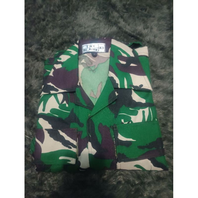 BAJU PDL TNI VELBED Semi WALL PREMIUM