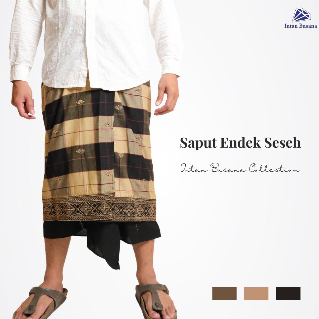 Saput Endek Seseh || Intan Busana || Saput Endek || Pakaian Adat Pria || Pakaian Adat Bali