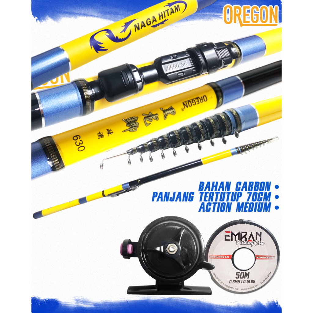 PAKET JORAN TEGEK OREGON  NAGA HITAM KOLONG FREE TOKOS & SENAR Murah