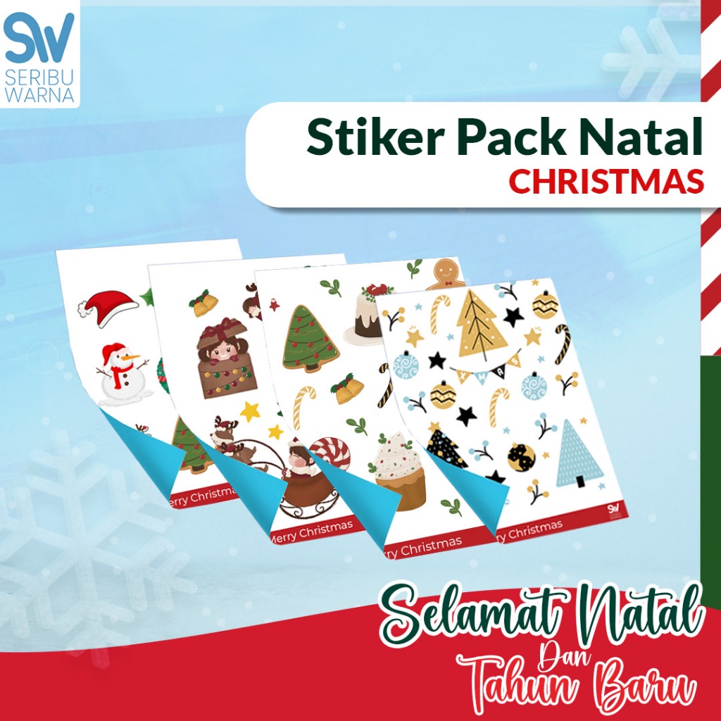 

Sticker pack merry christmas / sticker natal tempelan hiasan hampers / sticker dekorasi hampers natal / Sticker jurnal natal / Stiker Pack Merry Christmas Sticker Scrapbook Journaling Natal