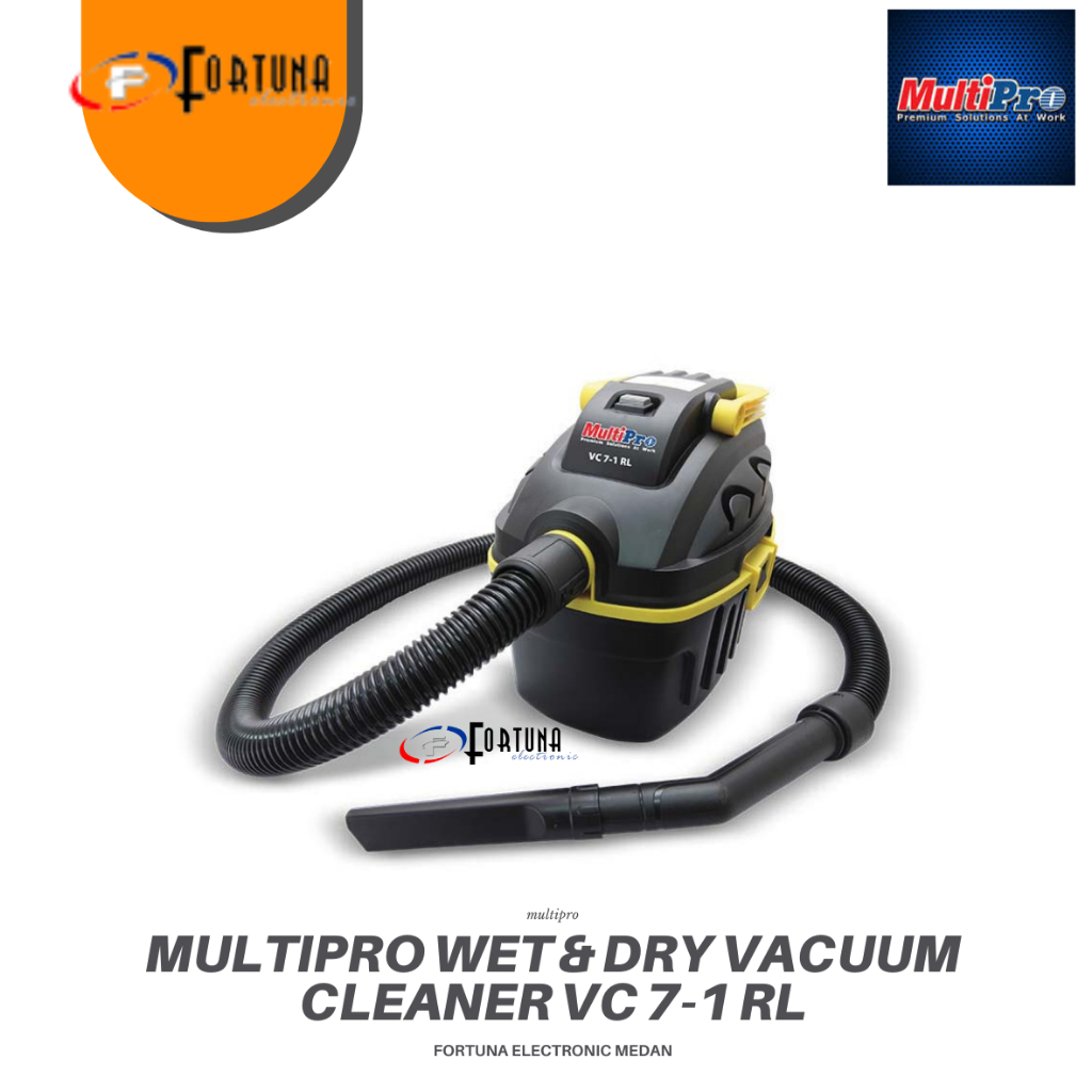 MULTIPRO MESIN VACUM CLEANER  VC71RL VC71  / Mesin penghisap Debu / Mesin Vacum  -Wet & Dry Vacuum C
