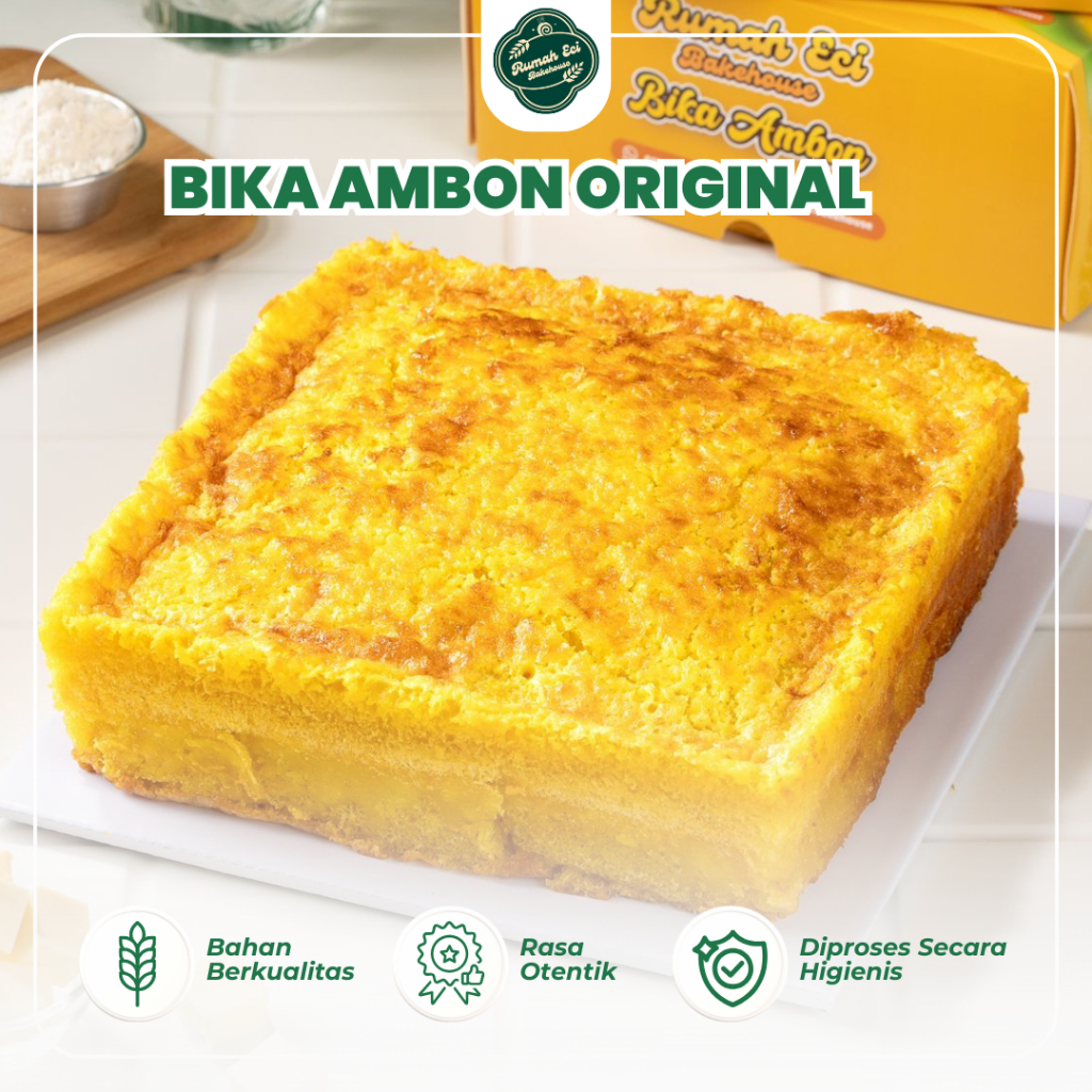 

Bika Ambon Rasa Original 1 Loyang Homemade Bakery Rumah Eci Bakehouse