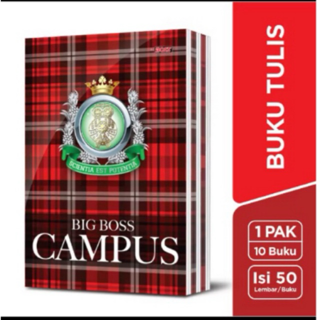 

BigBoss Campus Buku Tulis 50 Lembar 1 pack 10pcs Buku Sekolah