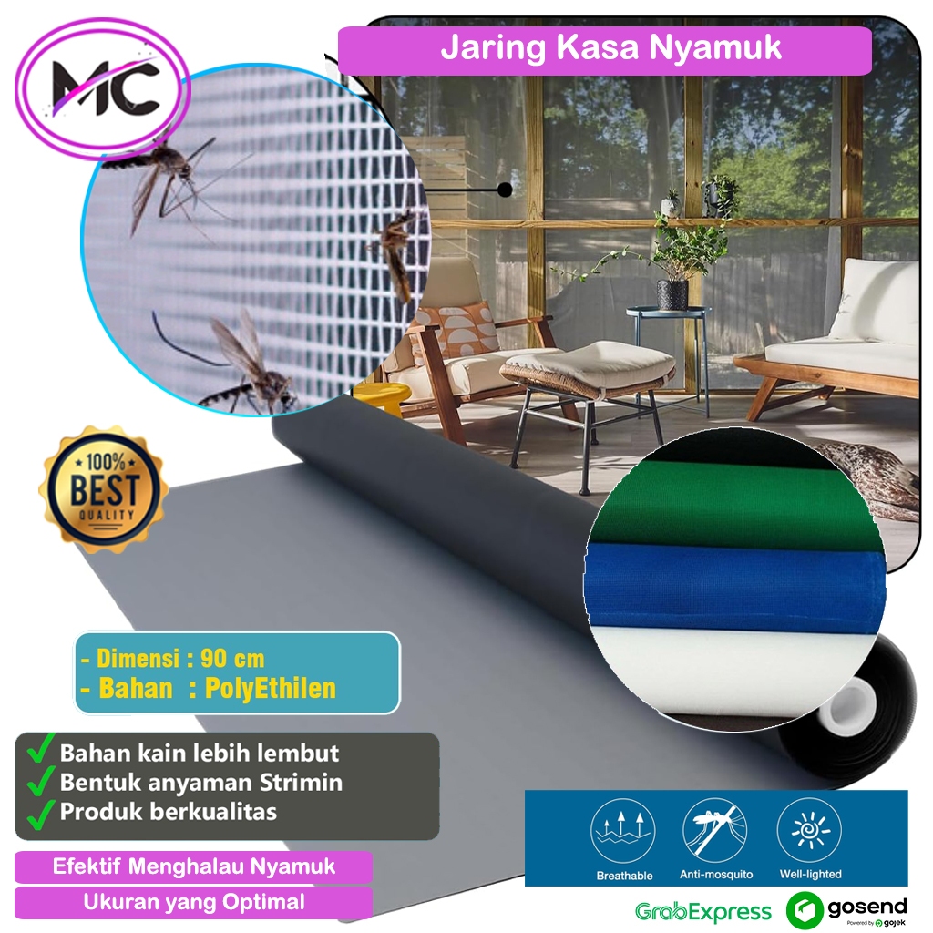 Jaring Kasa Penutup Ventilasi Anti Nyamuk Masuk Pintu Kawat Rumah Kamar Ruangan Tidur Anti Serangga 